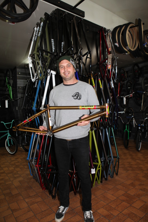 Rhys Williams inside Back Bone BMX